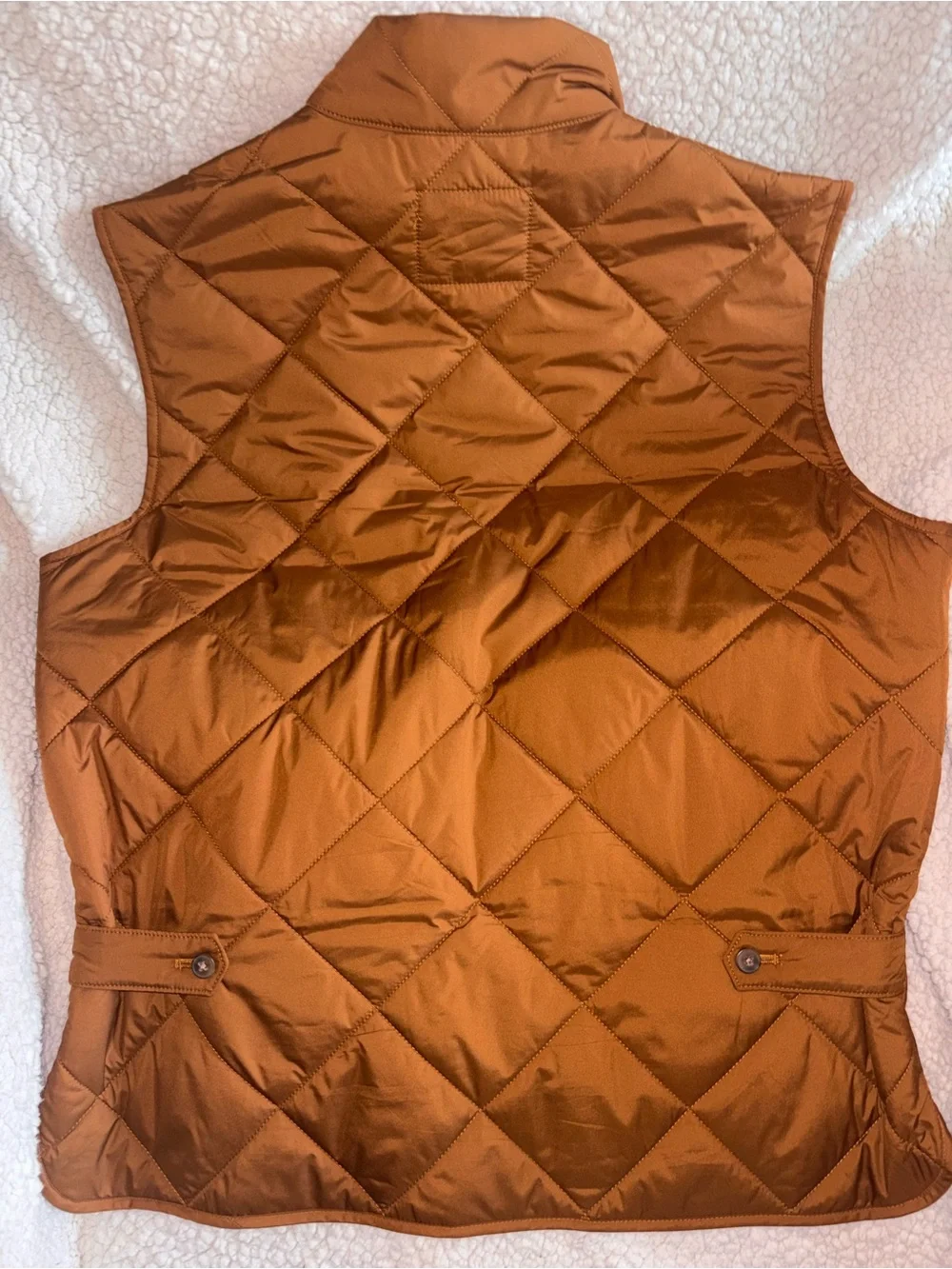 J.Crew Authentic Outerwear Men’s Quilted Vest Rust Brown Olive Size M